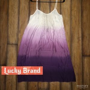 Lucky Brand Silk Ombre Shift Dress